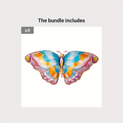 Colorful Butterfly Aluminum Foil Balloons for Party Supplies