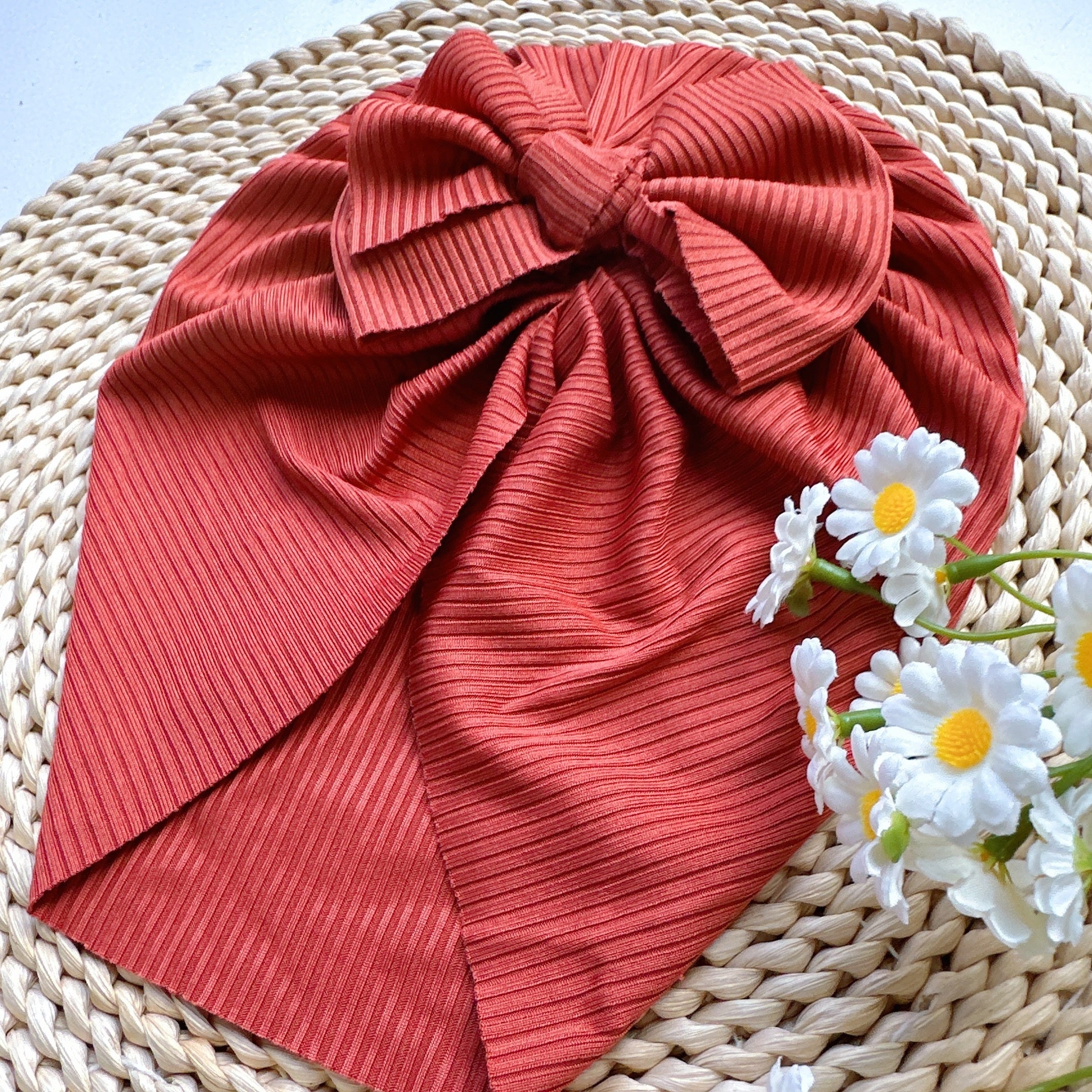 Baby Spring Summer Thin Headband Soft Bow Hat - Infants Newborns