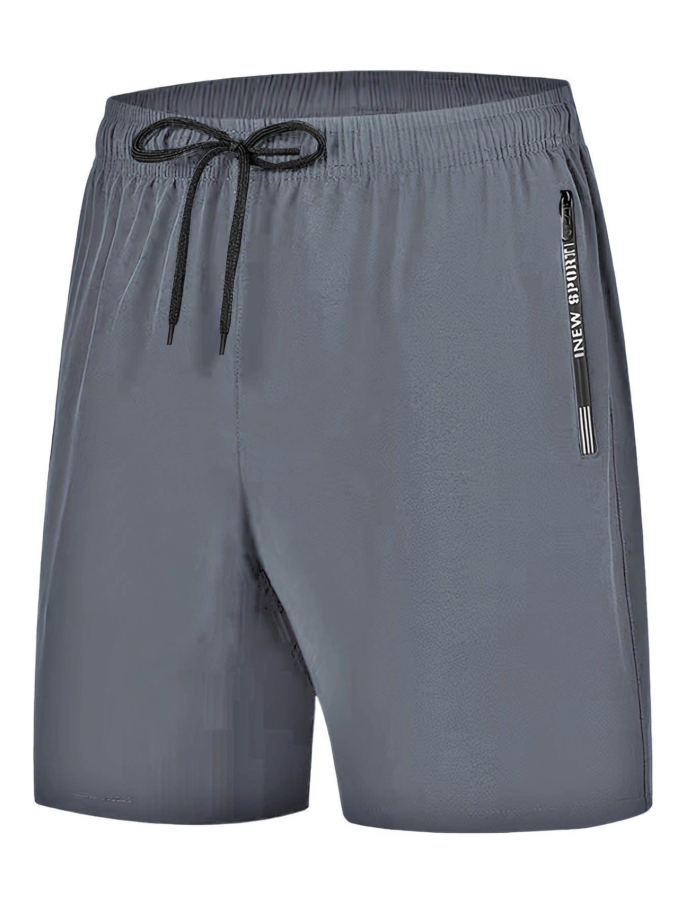 Men's Breathable Solid Shorts With Side Pockets
