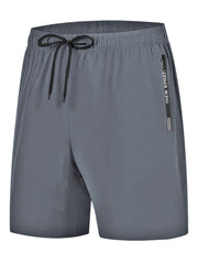 Men's Breathable Solid Shorts With Side Pockets