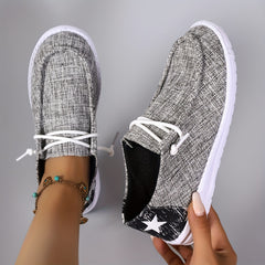 Women's Lightweight Casual Flat Sneakers Non-slip Shoes