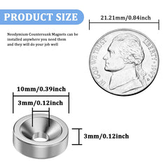 20pc Neodymium Disc Magnets for Science & Office Use