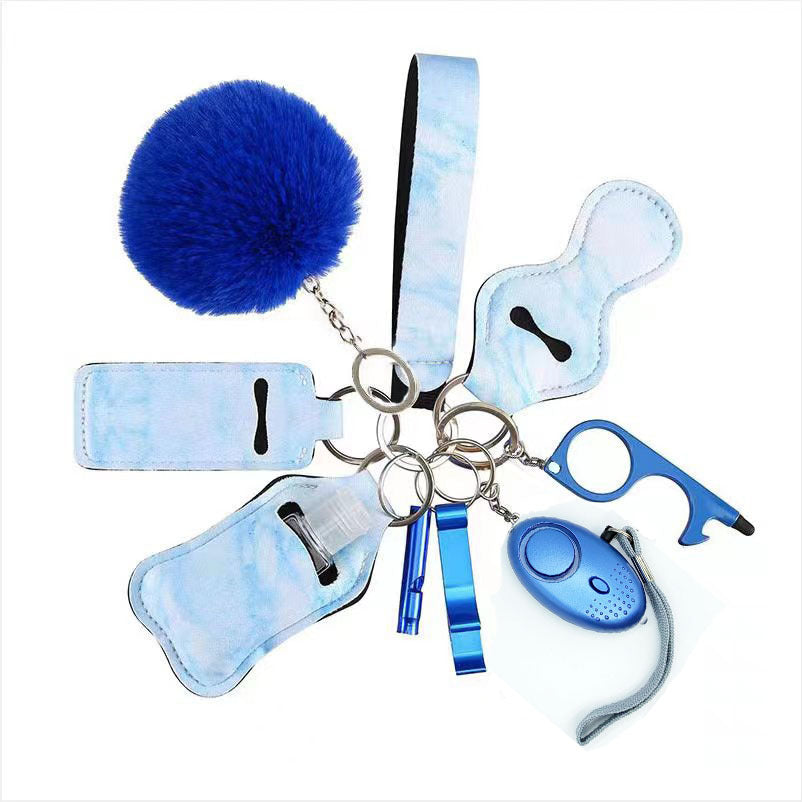 10pcs Personal Alarm Key Chain Bottle Opener Set