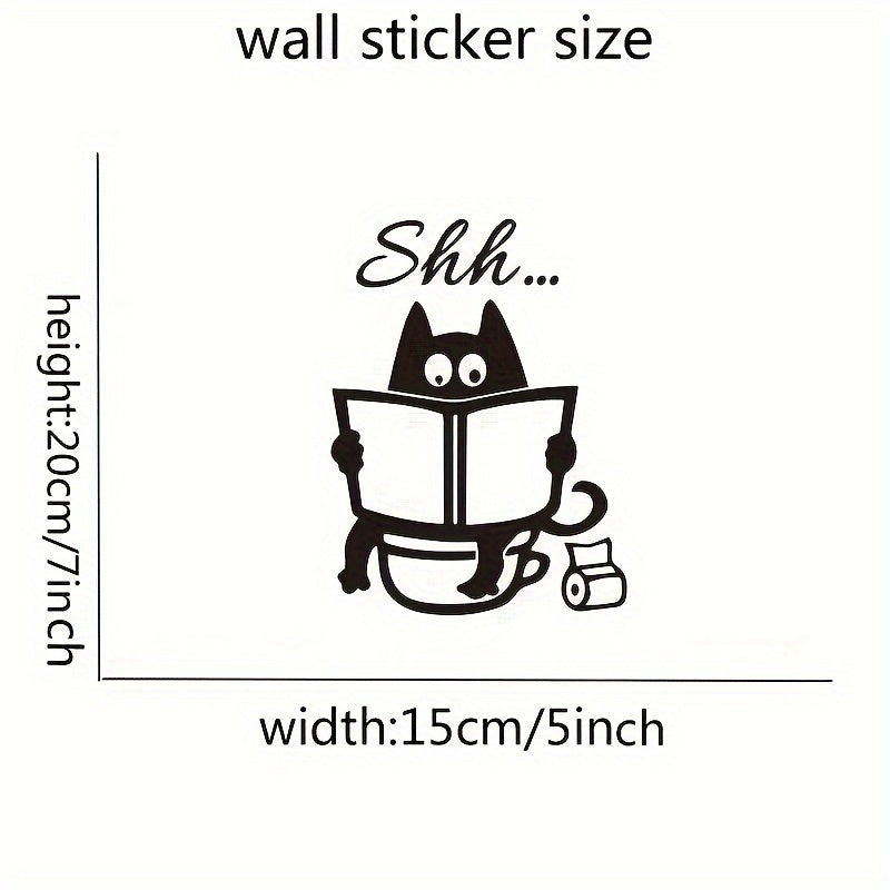 Cat Toilet Sticker Wall Sticker for Decoration