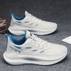 Men's Lace up Sneakers Athletic Shoes Shock absorbing And Breathable