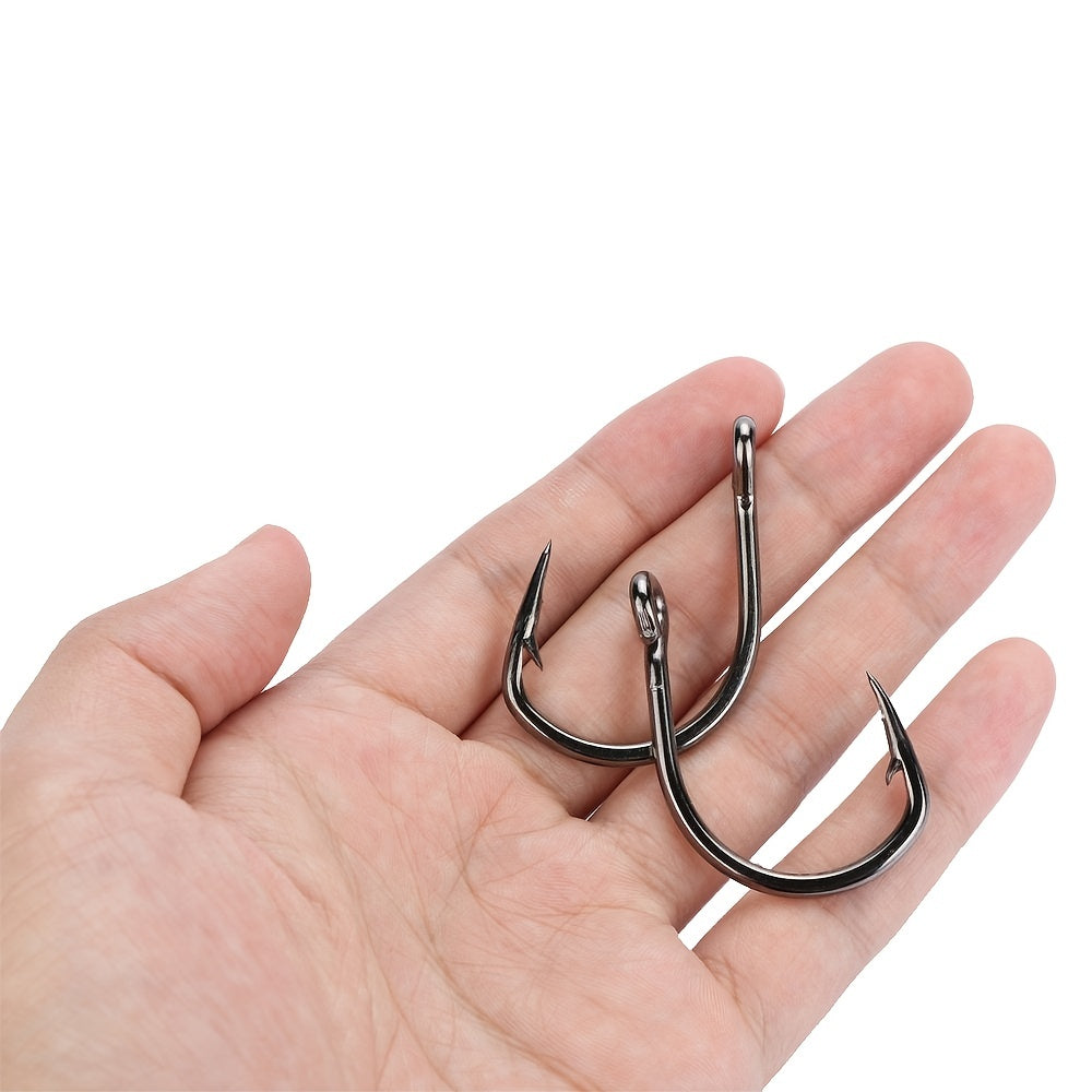 25pcs Stainless Steel Saltwater Fishing Hooks for Productive Trips