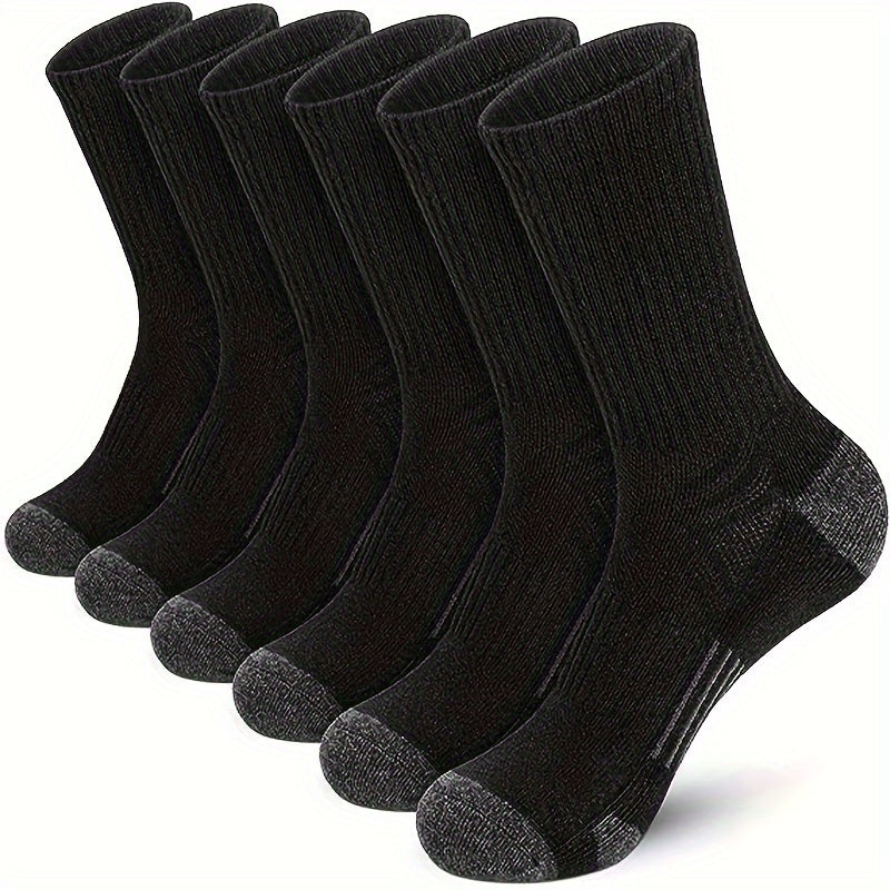 Outdoor Sports Cushioned Running Socks Moisture Wicking Crew Socks