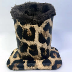Leopard Print Glasses Holder Plush Lined Case Sunglasses Storage Container