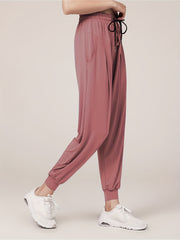Women's Quick Dry Drawstring Jogger Pants for Yoga Fitness