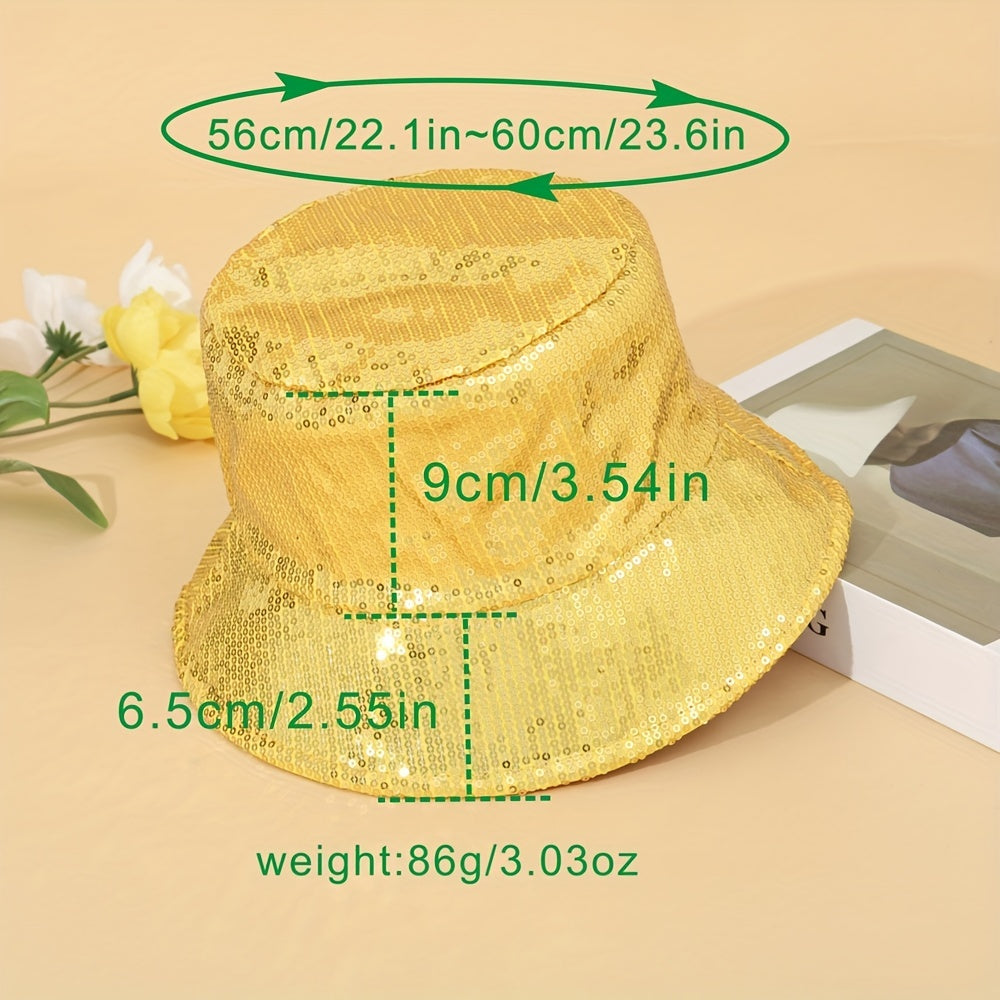 Sequin Double sided Sunshade Fisherman Hat