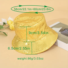 Sequin Double sided Sunshade Fisherman Hat