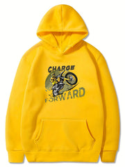 Motorcycle Rider Boys Hooded Sweatshirt