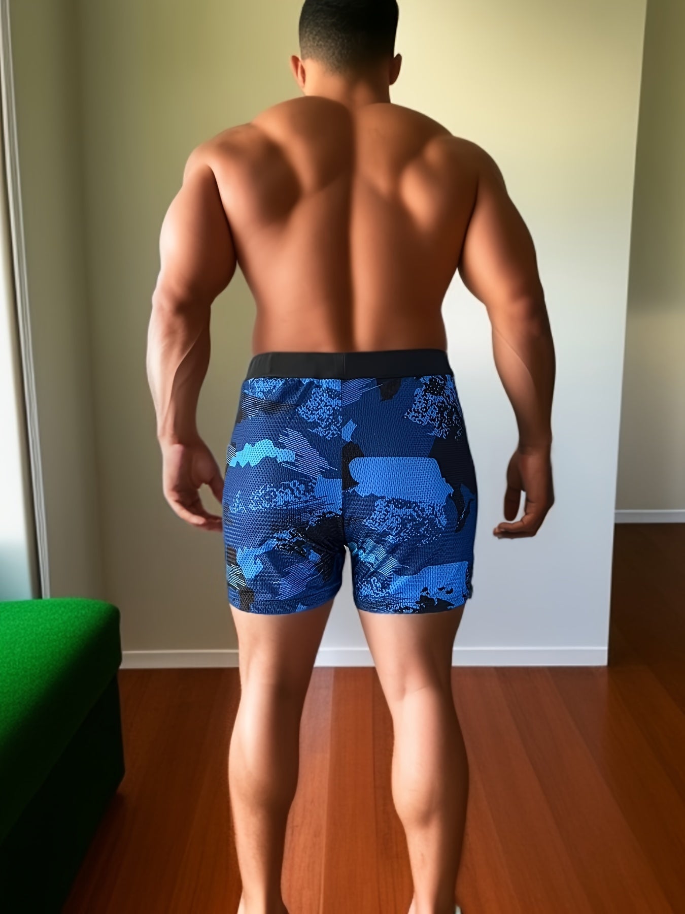 Men's Stretch Swimming Trunks for Beach Vacation