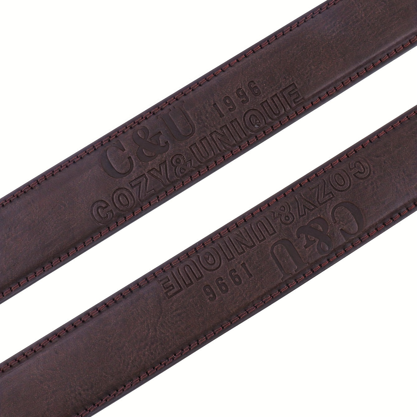 CU Pin Buckle Men's Leather Belt Business Casual Belt
