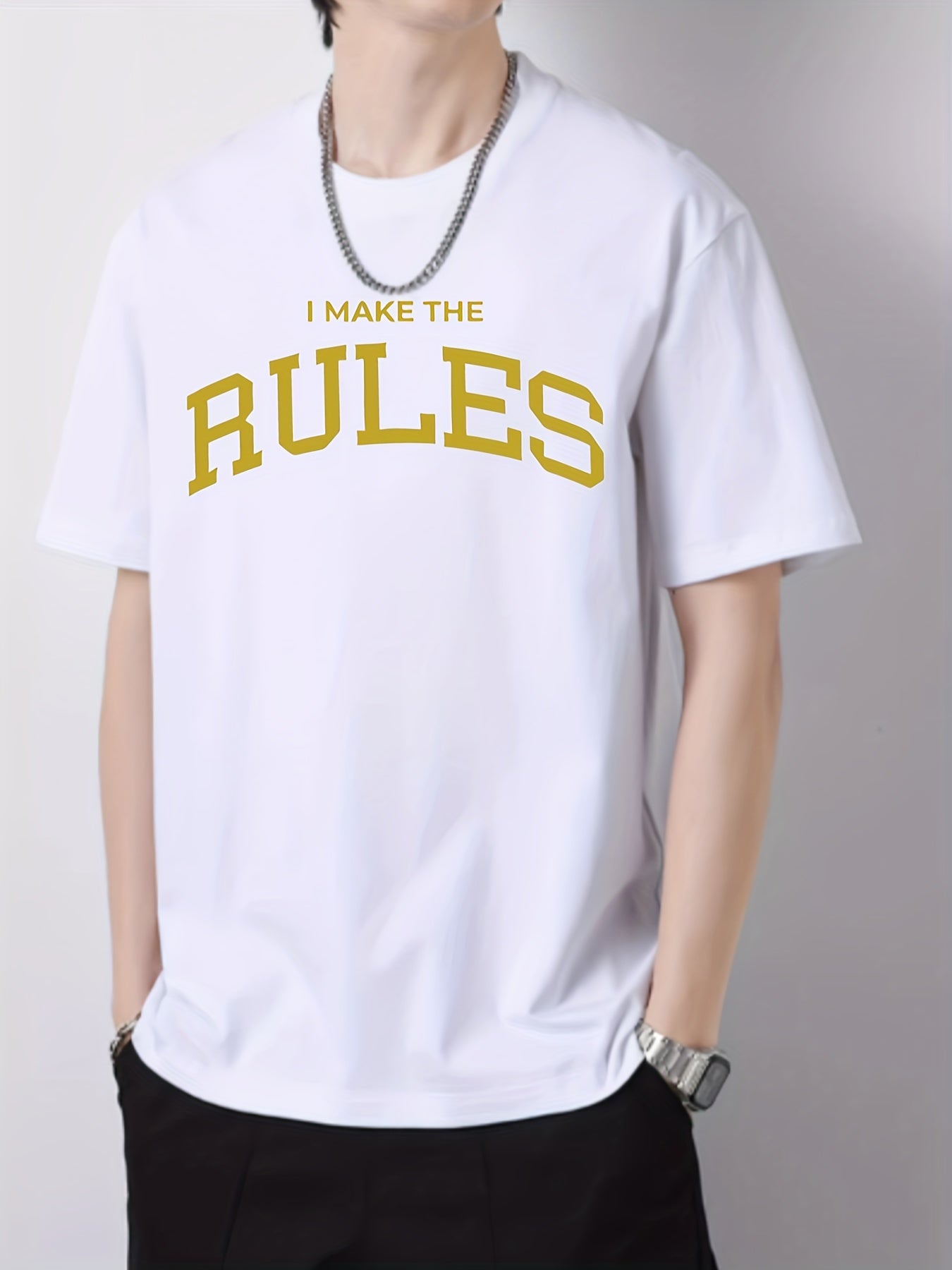 Men's Cotton Graphic Crew Neck Active T shirt for Summer