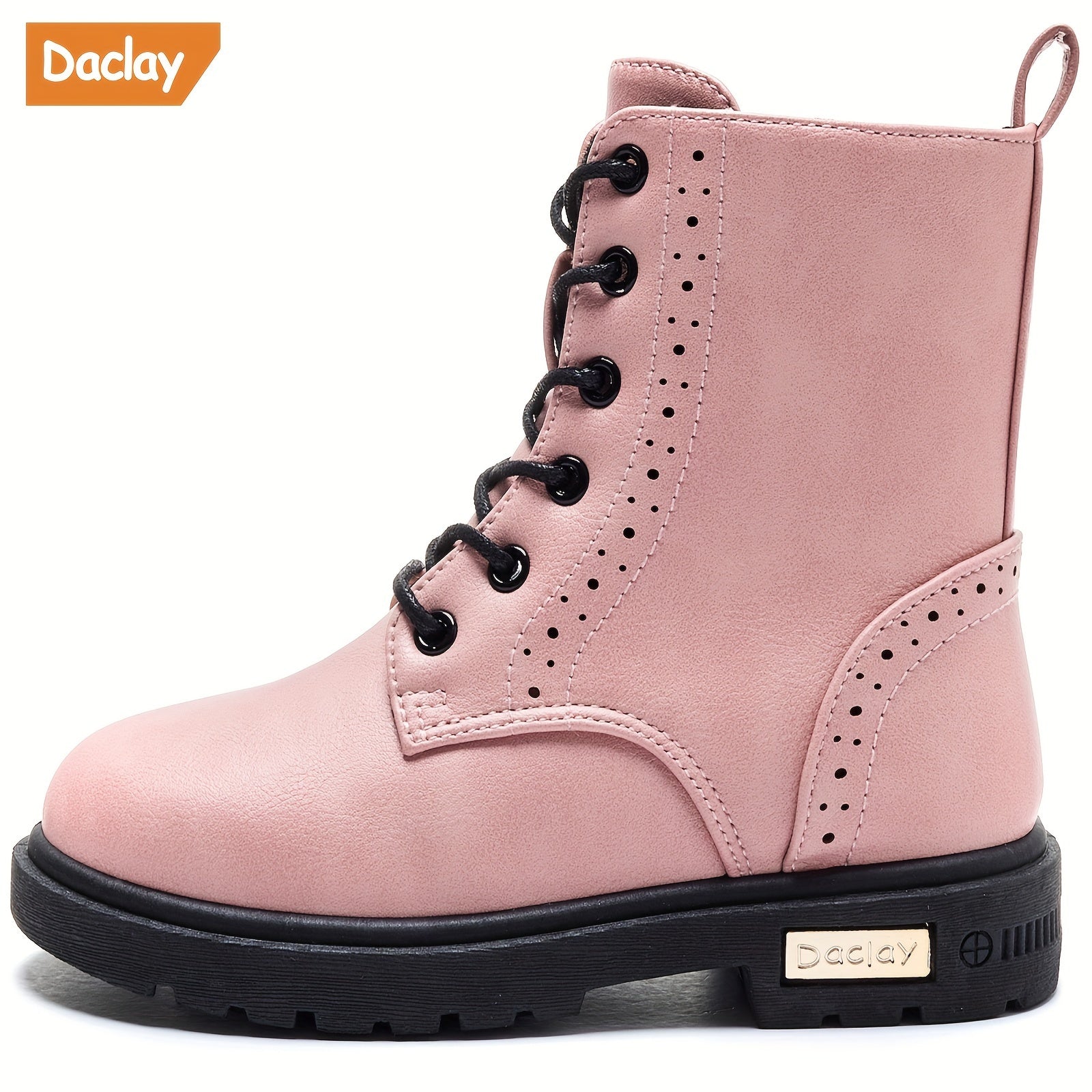 Daclay Casual Solid Boots For Girls Comfortable Warm Non-slip Boots