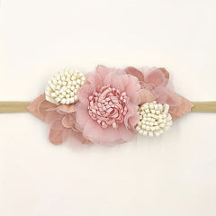 3 Piece Flower Hair Band Set for Baby Girls - Choose Your Style