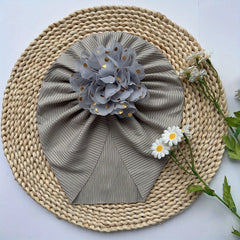 Soft Elastic Strip Flower Baby Hat for Girl