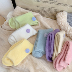 Cute Polka Dot Socks for Women 4 Pairs All Match Stockings
