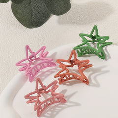 4pcs Preppy Style Star Hair Clip Hair Claw Accessories Sets For Girls