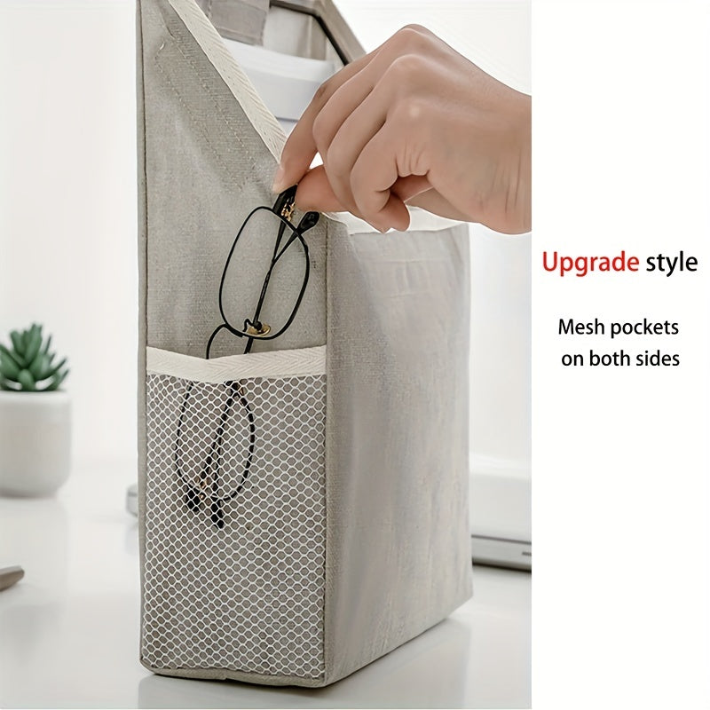 Bedroom Storage Hanging Bag Wall Fabric Desktop Linen Storage Bag