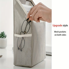 Bedroom Storage Hanging Bag Wall Fabric Desktop Linen Storage Bag