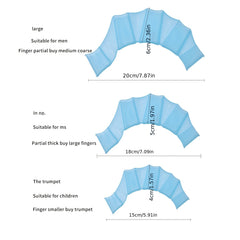 Silicone Flippers for Diving & Swimming - Webbed Hand Accessory