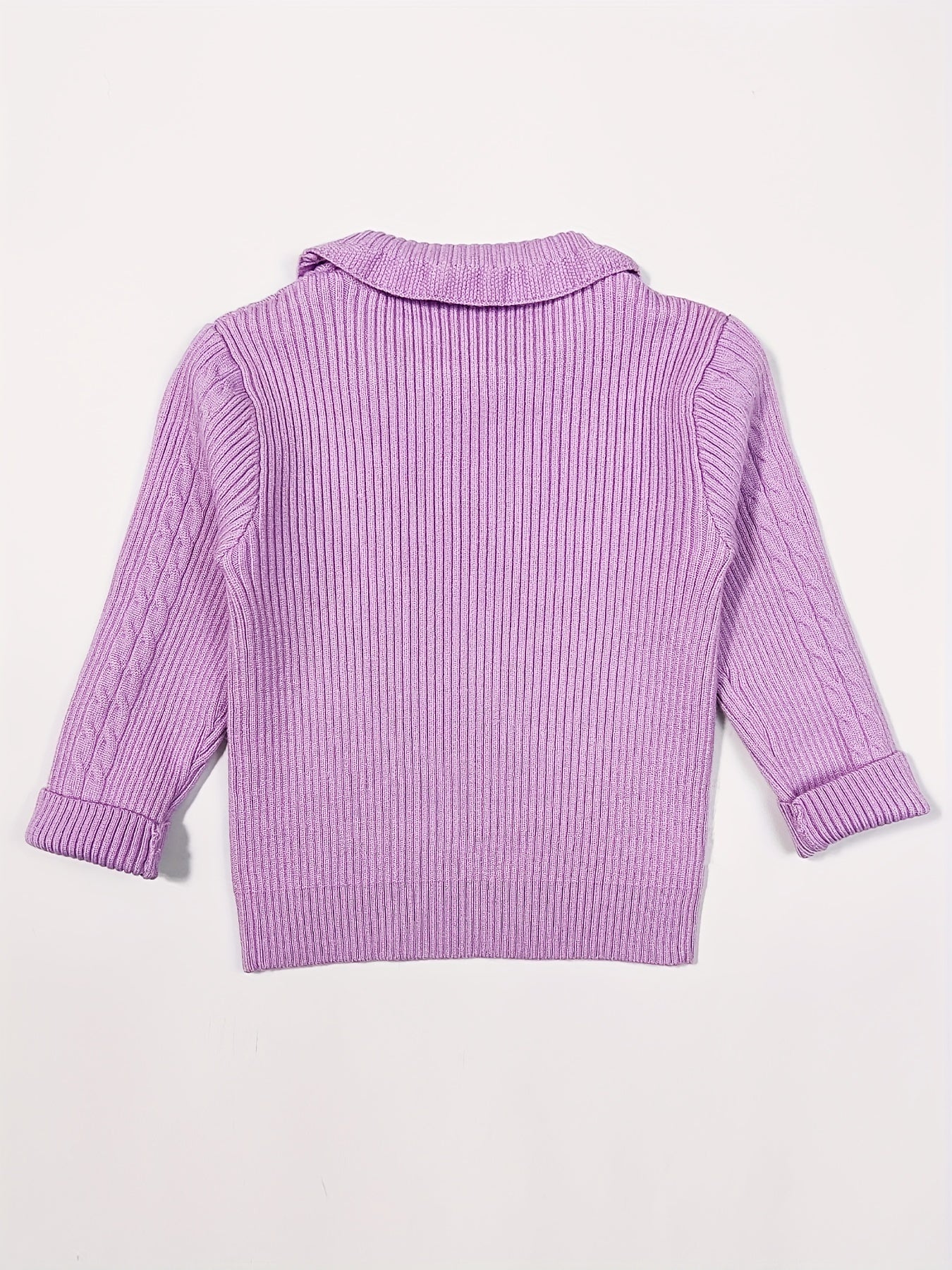 Baby Girls Knitted Cardigan Spring Autumn Top Sweater Coat with Decor