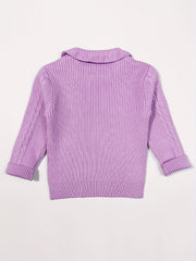 Baby Girls Knitted Cardigan Spring Autumn Top Sweater Coat with Decor