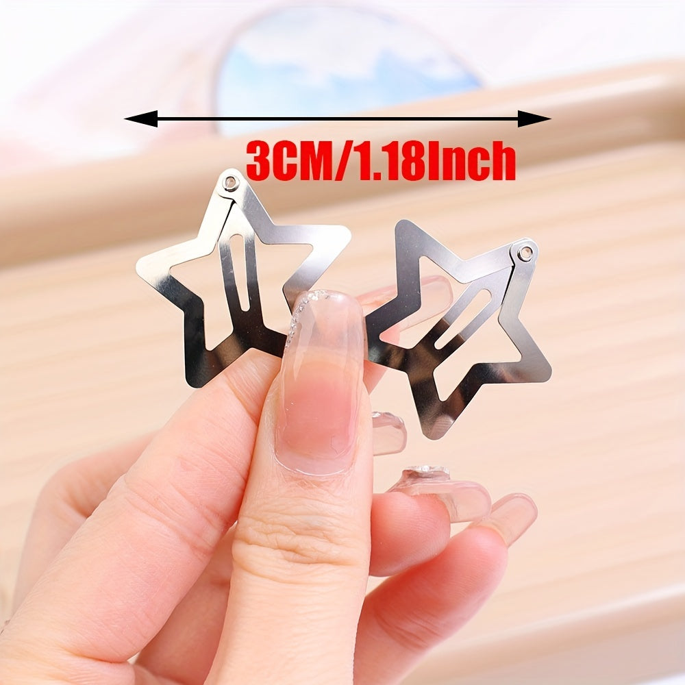 Star Pattern Hair Clips for Women, Princess Decorative Accessories