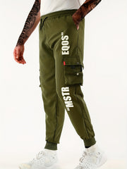 Men's Cargo Pants Loose Drawstring Casual Outdoor Work Pants