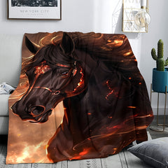 Pony Printed Blanket for Home & Outdoor Use