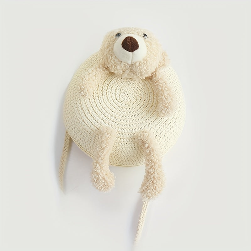 Kids Straw Woven Cross Body Bag