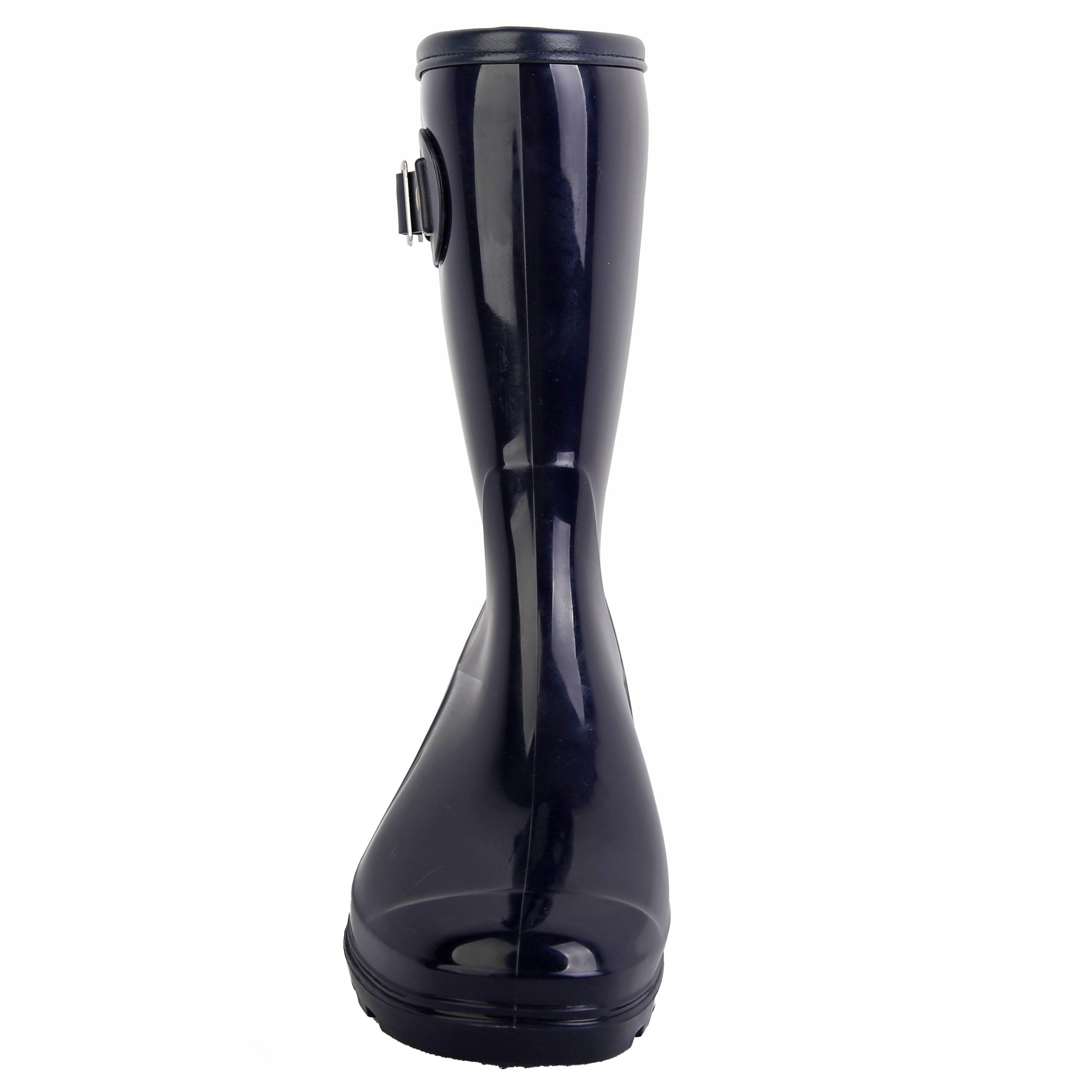 Waterproof Non Slip Rain Boots with PVC Buckle Decor
