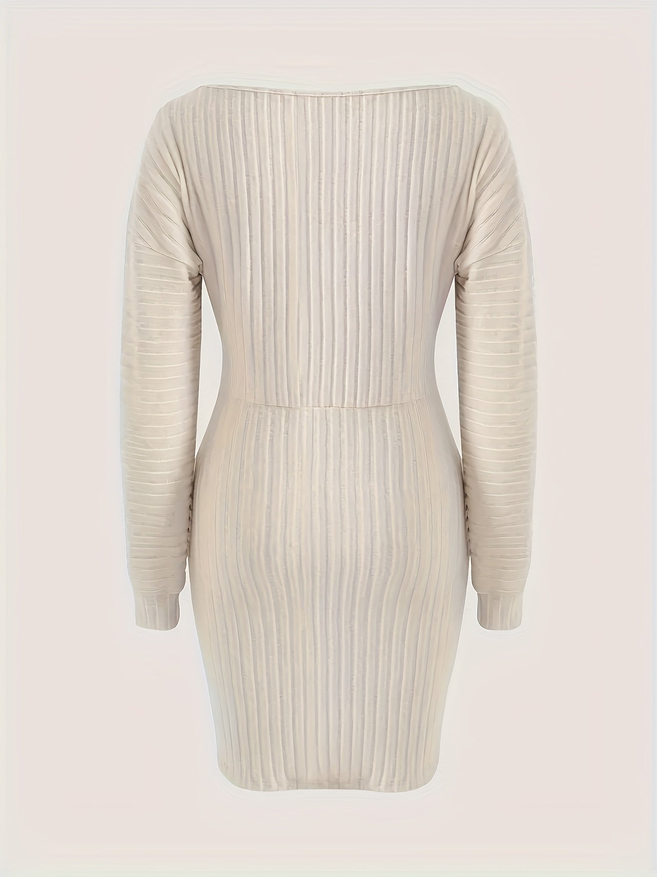 Women's Solid One Shoulder Knit Dress