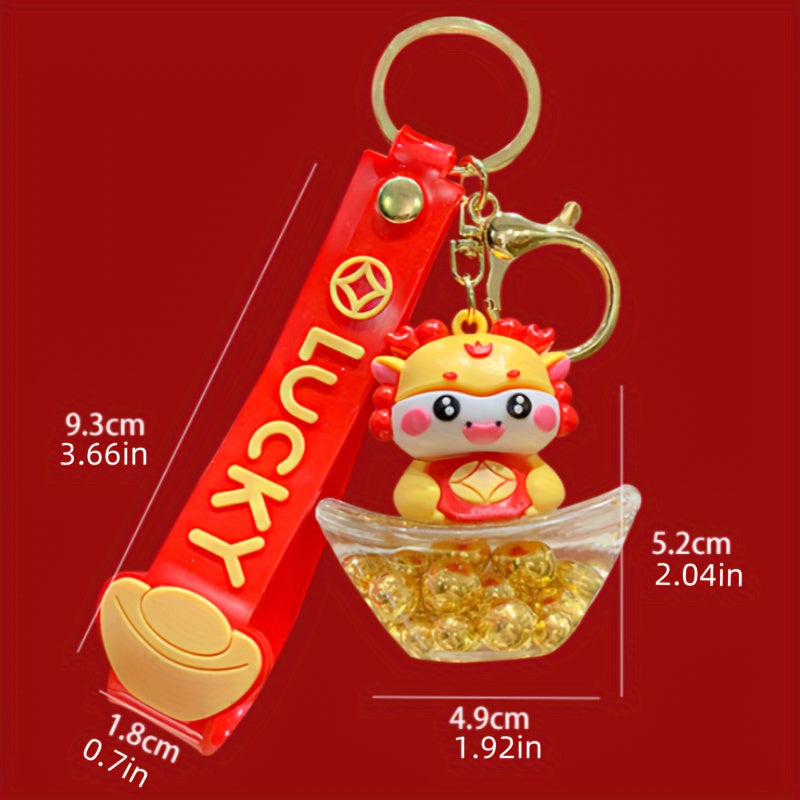 Cartoon Dragon Keychain Keyring Car Bag Key Chain Pendant Year Gift Men Women
