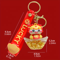 Cartoon Dragon Keychain Keyring Car Bag Key Chain Pendant Year Gift Men Women