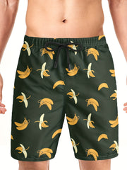 Bananas Drawstring Swim Trunk Men's Board Shorts