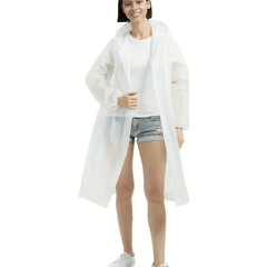Waterproof Hooded Rain Poncho for Outdoor Activities