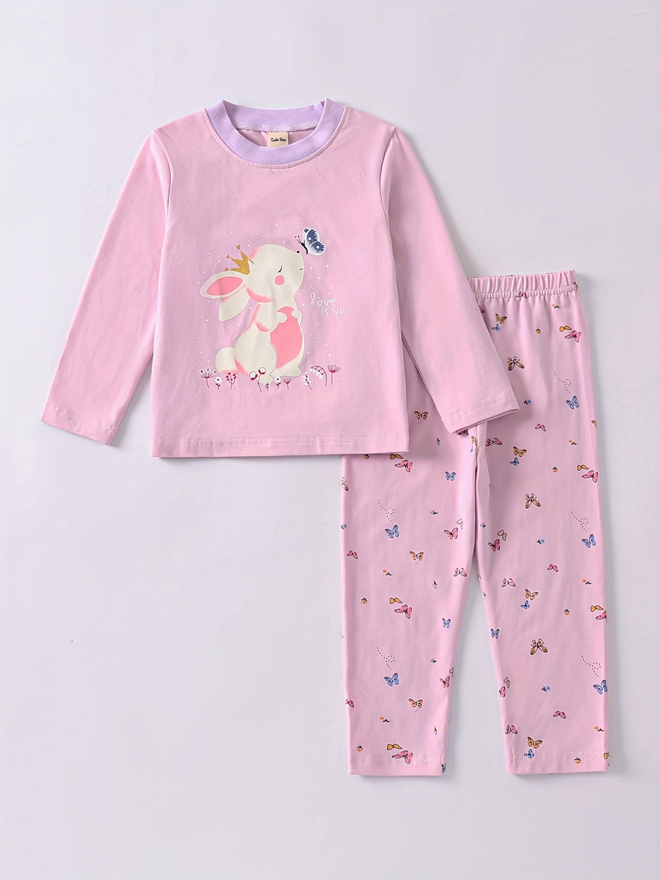 Girls Easter Rabbit Print Set - Kids Clothes