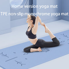 Non-slip Fitness Mat 6.0ft Yoga Mat with Posture Line