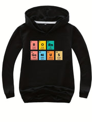 Boys Colorful Elements Hooded Sweatshirt - Size Up