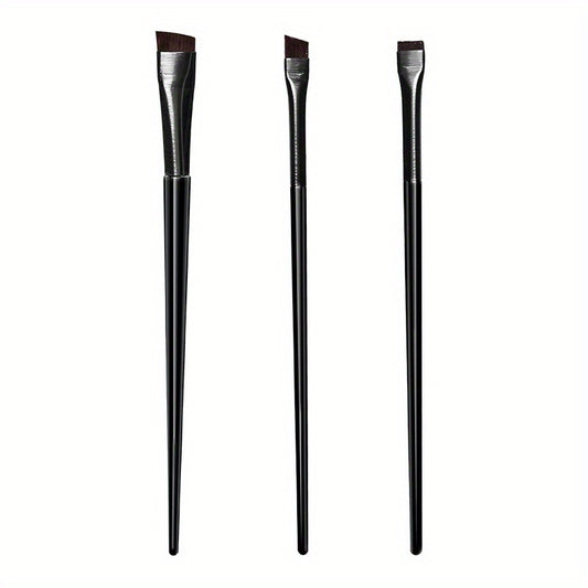 3pcs Eyeliner Brush Fine Angled Brow Tint Brushes Set