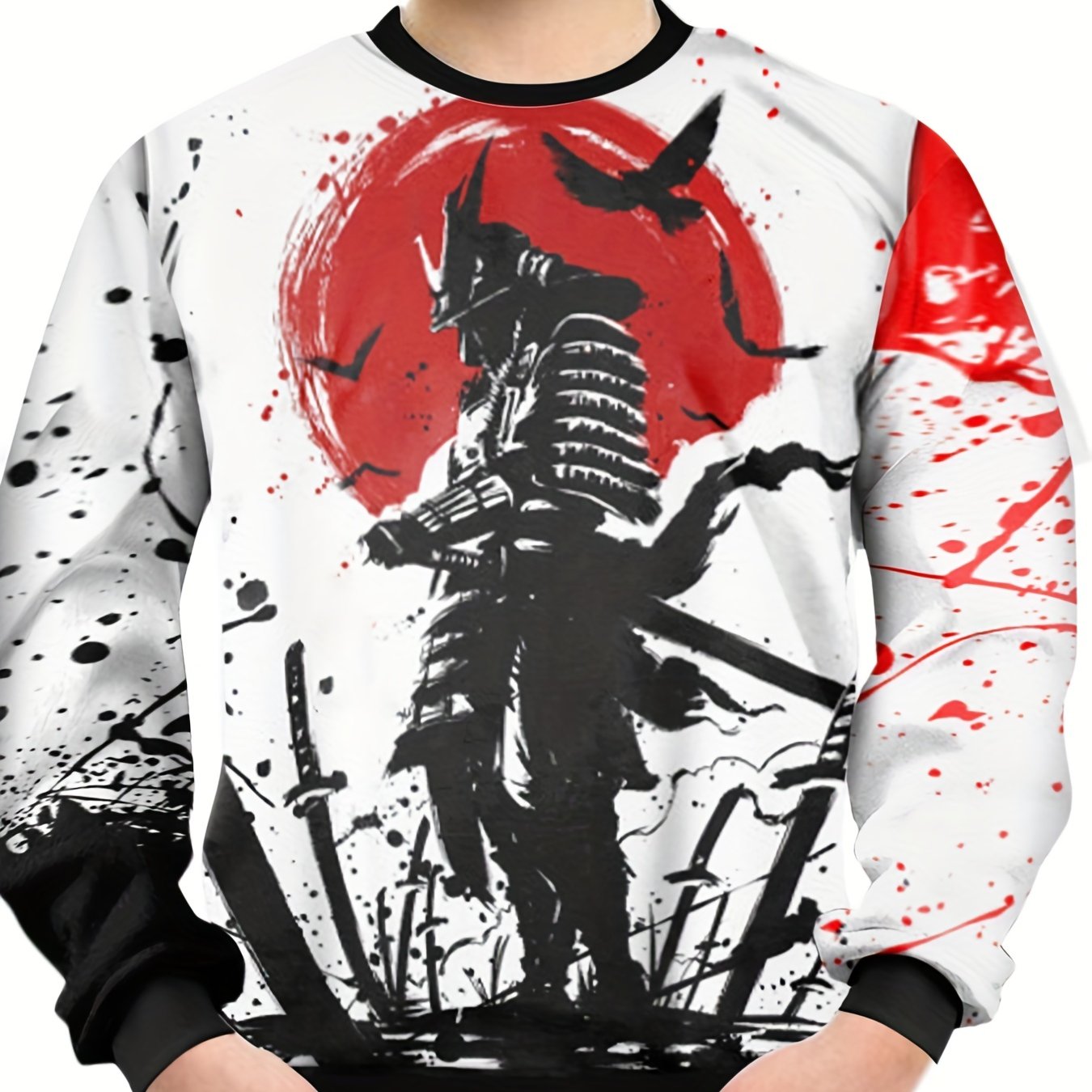 Teens Knight 3D Print Sweatshirt Casual Pullover Street Wear