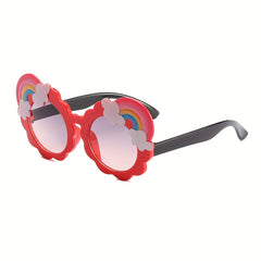 Cartoon Rainbow Sunglasses for Kids - Sun Protection Holiday Party Accessories