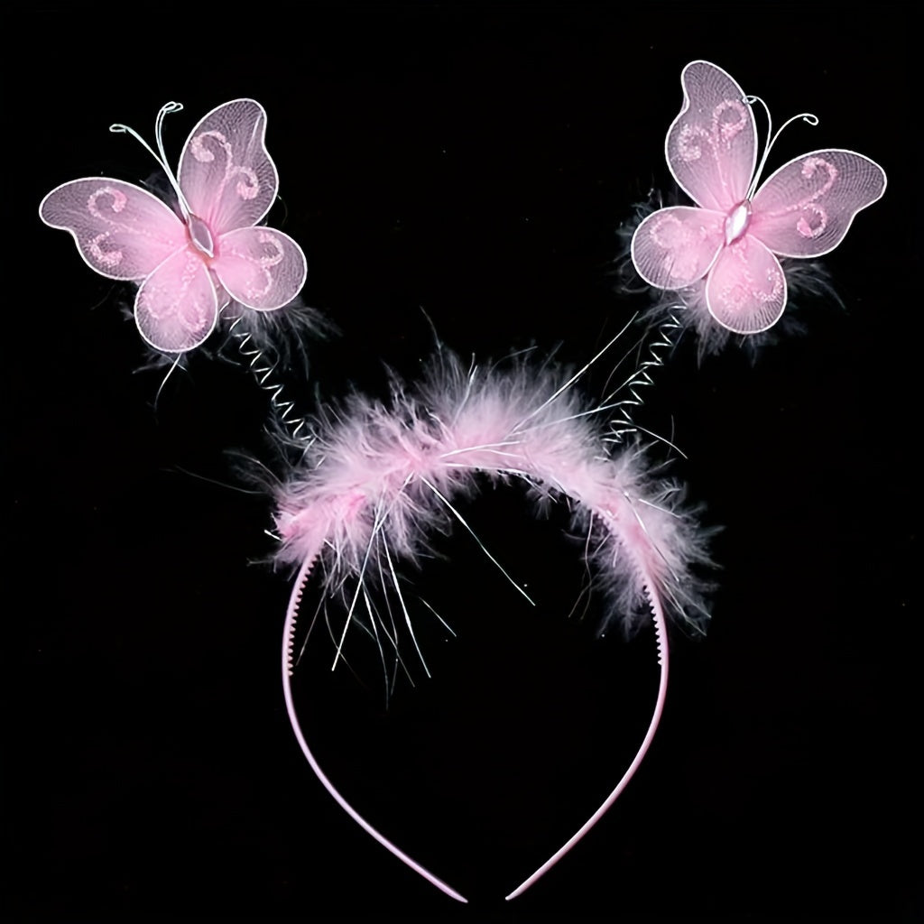 Cartoon Butterfly Hair Hoop Dress Up Headwear