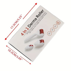 Derma Roller Kit for Face and Body - 3 Heads, Storage Case, Disinfection Tank