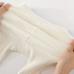 Girls Ribbed Cotton Leggings Tights for Spring & Autumn