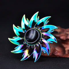 Colorful Metal Fingertip Toys - Spinning Gear Fun