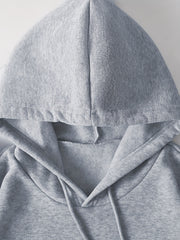 Miami Print Kangaroo Pockets Hoodie Spring & Fall Women's Clothing